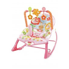 Cadeira de Balanço com Vibração Minha Infância - Rosa